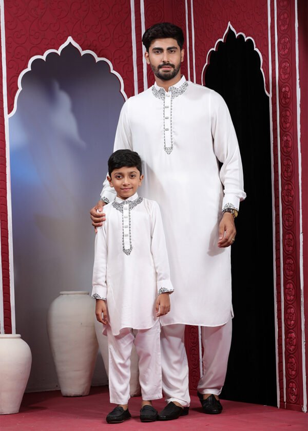 Baba- Chele Combo Kaabli Set - White