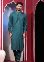 Baba- Chele Combo Kaabli Set - Peacock Blue - Image 6