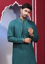 Men's Premium Kaabli- Peacock Blue - Image 2