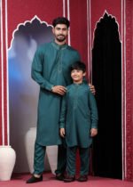 Baba- Chele Combo Kaabli Set - Peacock Blue - Image 4