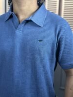 OLD MONEY POLO T-SHIRT- BLUE. - Image 2