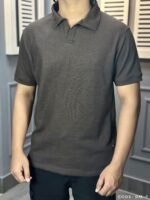 OLD MONEY POLO T-SHIRT- COFFEE - Image 3