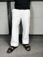 Cargo Baggy Trousers – Six-Pocket Design – White