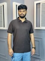 OLD MONEY POLO T-SHIRT- COFFEE