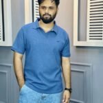 OLD MONEY POLO T-SHIRT- BLUE.