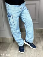 Six Pocket Denim Baggy Jeans (DC-201) - Image 2