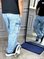 Six Pocket Denim Baggy Jeans (DC-201) - Image 3
