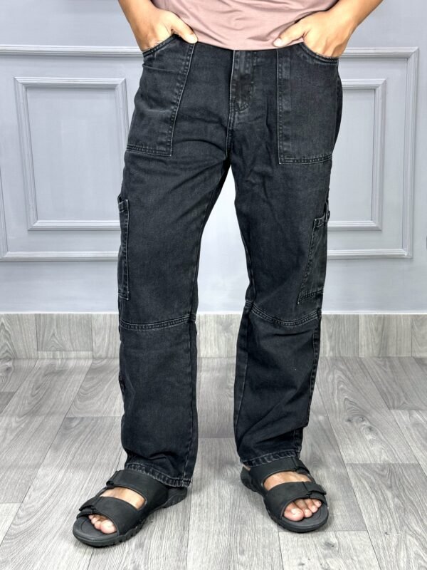 Six pocket Denim Cargo Jeans.