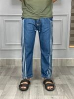STRIPE DENIM TROUSERS. - Image 4