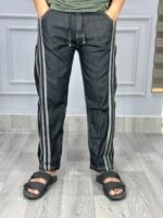 STRIPE DENIM TROUSERS. - Image 4