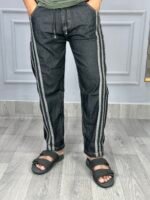 STRIPE DENIM TROUSERS.