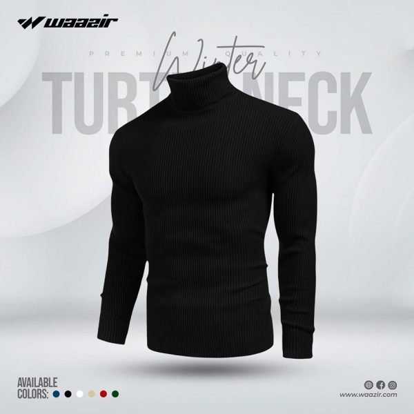 Turtle Neck Sweater Black.