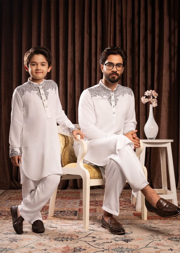 Baba–Chele Signature Kabli Set– WHITE