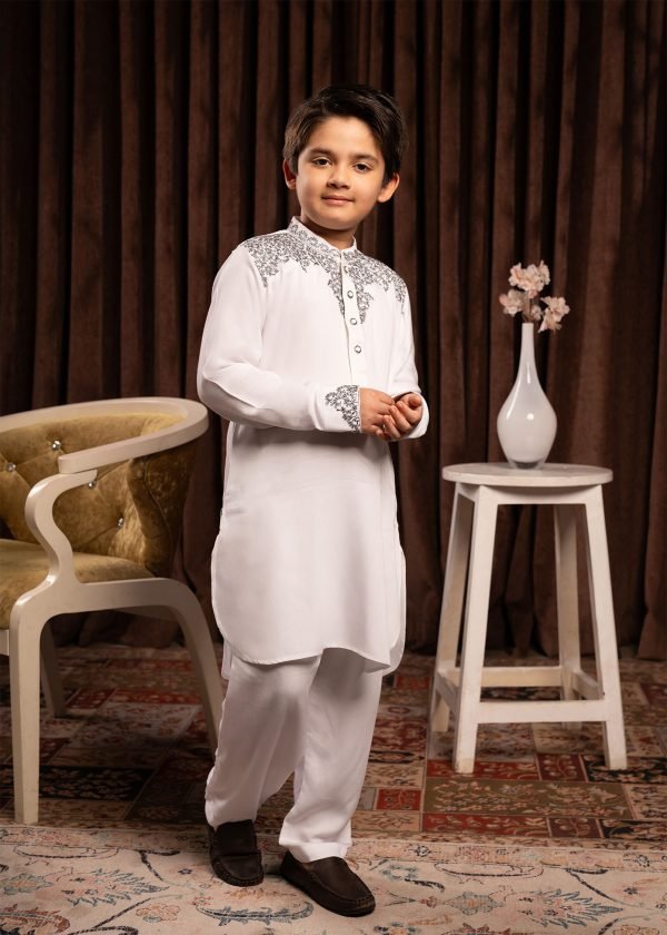 Kids Signature Kabli Set - WHITE