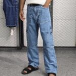 Six Pocket Denim Baggy Jeans