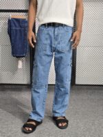 Six Pocket Denim Baggy Jeans - Image 2