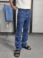Six Pocket Denim Baggy Jeans - Image 3