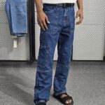 Six Pocket Denim Baggy Jeans