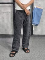 Six Pocket Denim Baggy Jeans - Image 2
