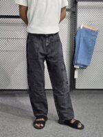 Six Pocket Denim Baggy Jeans